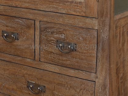 Bule Display Cabinet