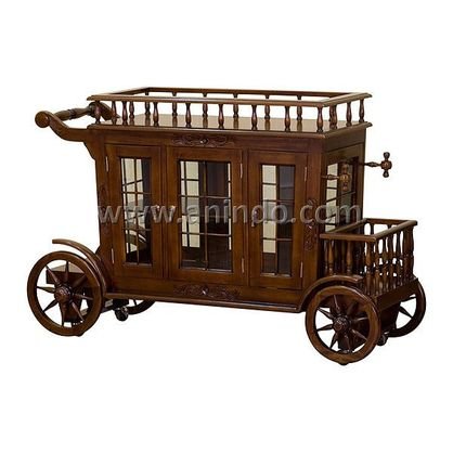 Tea Trolley With Glass