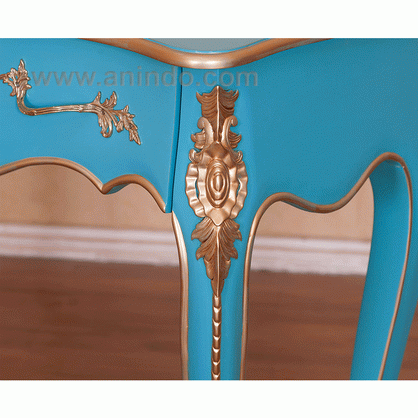 Blue Painted Console