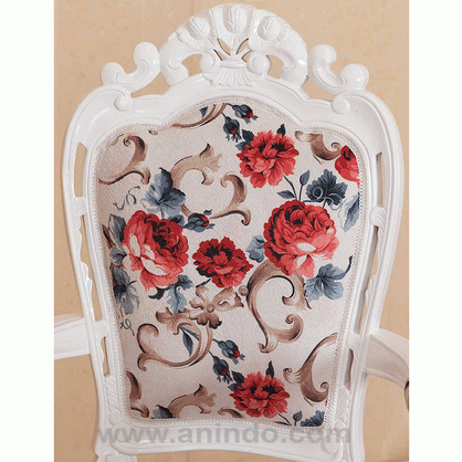 White Arm Dining Chair