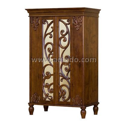 2 Doors Mirrored Armoire