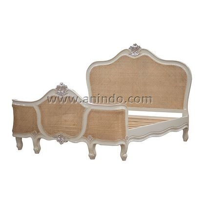 French Rattan Bed