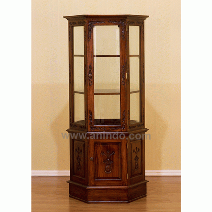 Octagonal Glass Cabinet