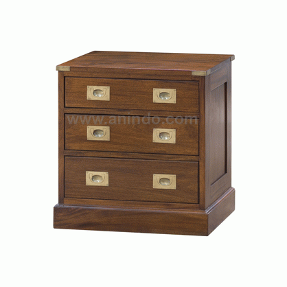 Corner Brass Bedside