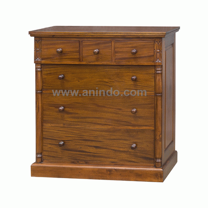 Colonial Chest Drawers Mahogany