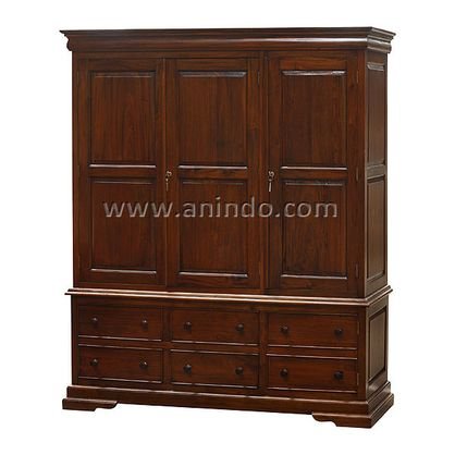Sleigh 3 Doors Wardrobe