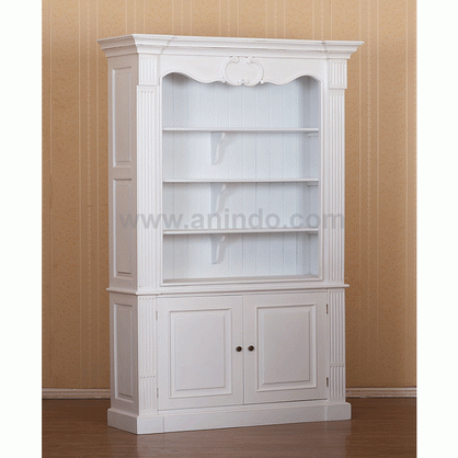 Bookcase 2 Doors Mahogany