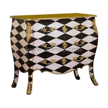 Chess Commode Mahogany