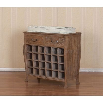 Bule Tray Bottles Cabinet